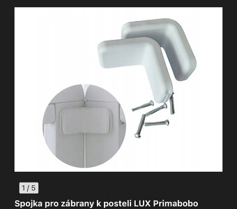 Zábrany na postel 180x200 - 3 strany - 6