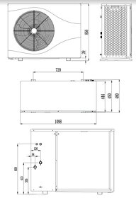 Tepelné čerpadlo monoblok (6-8 kW, COP 4,9) - 6