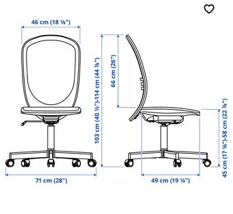 Židle k psacímu stolu IKEA - 6