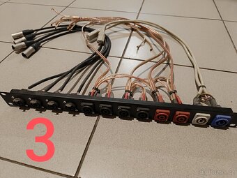 Rackové 19" panely XLR a speacon - 6