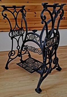 Litinové nohy, podstavec pod šicí stroj - 6