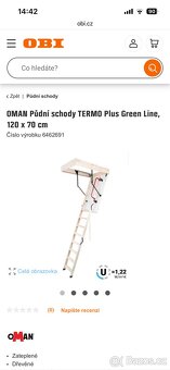 Půdní schody Termo plus green - 6