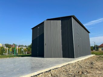 Plechová garáž 5x6m - 6