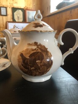 Porcelánový servis s mysliveckým motivem 46 dílů - 6