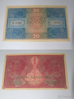 Kopie vzácných 1 republikových bankovek - Mucha - - 6