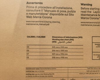 Prodám dlažbu Marca Corona Arkiquartz Arctic 60x120 RT - 6