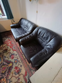 Sedací souprava  rustikální+kožená souprava - 6
