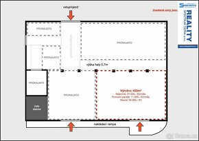 Pronájem skladovacích prostorů 420 m2 - ČB, Hraniční ul. - 6