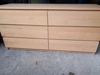 Ikea komoda Malm bříza 6 zásuvek - 6
