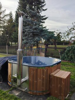 Koupací sud (ThermoWood - full set) hranatý - 6