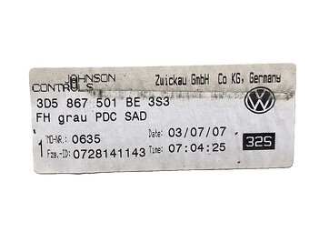 Stropnice šedá 3D5867501B 3S3 VW Phaeton 3D r.v. 2008 - 6