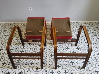 Retro křesla Halabala hf 11, " Koželka Kropáček " - 6