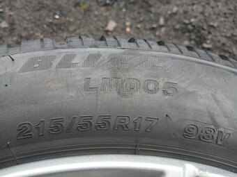 Sada ALU kol Borbet 215/55R17 zimní - 6