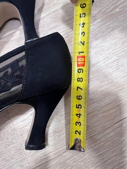 Černé lodičky 38 plesové síťovina - 6