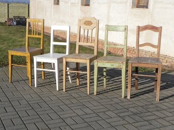 Staré smrkové židle - 6