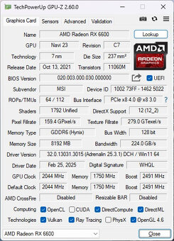 Herní PC - RYZEN 3500X, 16GB RAM, 930GB NVME, RX6600, WIN11 - 6