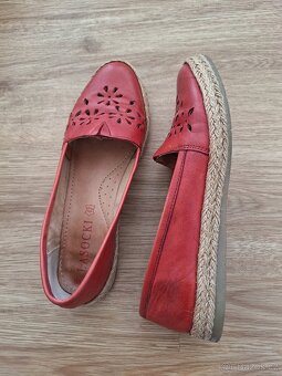 Červené baleriny / espadrilky Lasocki, vel. 38 - 6