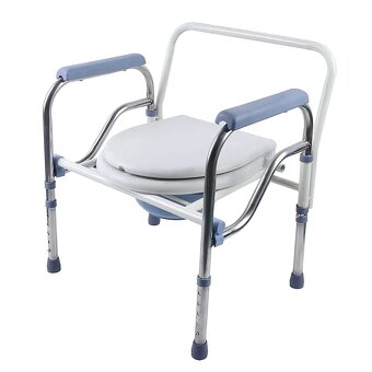 Seniorská toaletní židle, výškově nastavitelná - 6