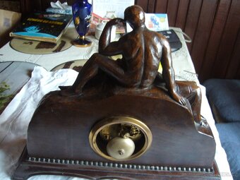 DŘEVĚNÉ STAROŽITNÉ STOLNÍ HODINY - 6