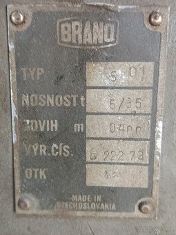 Hřebenový zvedák Brano 5t - 6