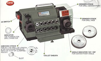 Bruska na vrtáky do plechu VDG - 13S (165 - 180°) - 6