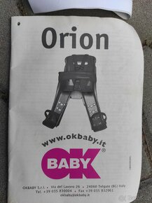 Dětská sedačka na kolo OK baby Orion 9-15kg - 6