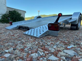 Přívěs na pracovní techniku/čtyřkolku sklopný, bržděný - 6