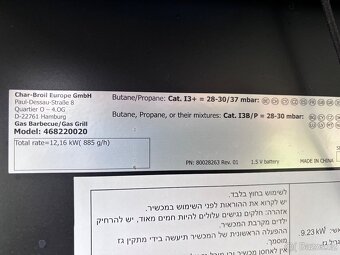 Plynovy gril + 2x plynova bomba + naradi - 6