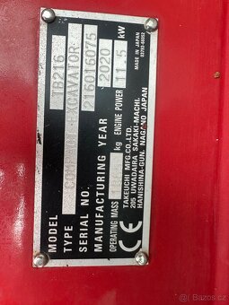 Pásový minibagr Takeuchi TB216 - 6