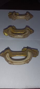 Staré mosazné kování 3x - 6