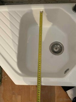 Keramický dřez – dvoudřez s odkapávací plochou - 6