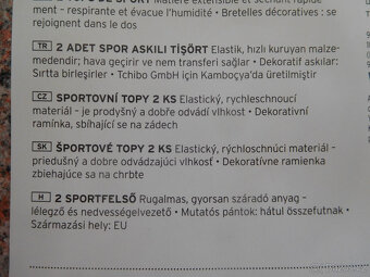 Tričko, sportovní tílko vel. 134/140, 146/152 - 6