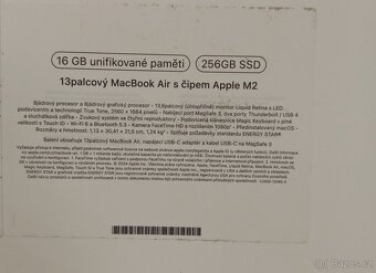 Apple MacBook Air 13" 2022 M2 16GB/256GB záruka 5/2026 Appl - 6