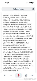Jízdní kolo Kellys Lite 26 / vel. 146- 151cm - 6