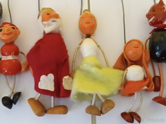 Staré retro loutky, hračky - 9 ks - 6