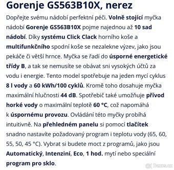 Myčka gorenje - 6