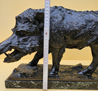 Fritz Diller Bronzový kanec Divoký kanec - 6