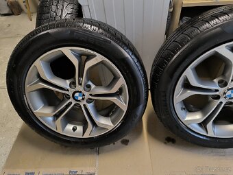 Alu kola BMW X3 5x120 r18 Originál, zimní pneu+TPMS - 6