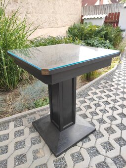 Starožitný secesní dřevěný stolek - 6