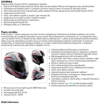 Přilba BMW 7 karbon Spektrum (vel. 58/59 ECE) - 6