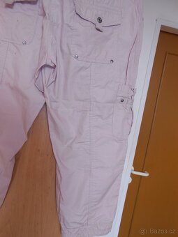 Prodám růžové capri kalhoty - 6