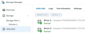 Synology DS216j 32TB 2x Seagate EXOS X18 18TB ZÁRUKA 09/26 - 6