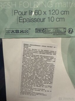 Skládací cestovní matrace Candide Tencel - vel. 60x120cm - 6