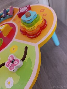 Dřevěný dětský stoleček aktivityboard - 6