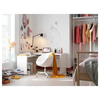 Psací stůl s výsuvnou deskou Ikea serie Malm - 6