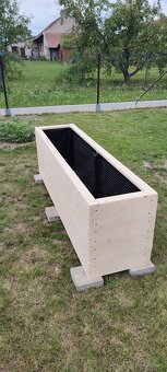 ​Vyvýšené záhony ze smrkového hoblovaného dřeva 200x50x62 - 6