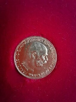 Zlatá novoražba mince 10 Korun Františka Josefa I. 1912 (no - 6