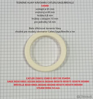 silikonová TĚSNĚNÍ HLAVY KÁVOVARU CATLER/SAGE/BREVILLE - 6