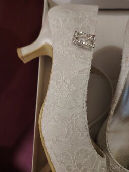 Bílé svatební/plesové lodičky vel.40 - 6