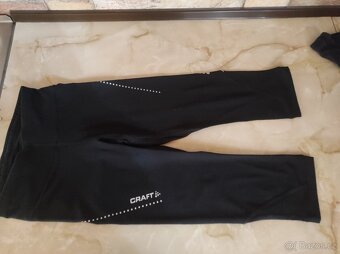 Cyklistické elastické tříčtvrteční kalhoty craft - NOVÉ - 6
